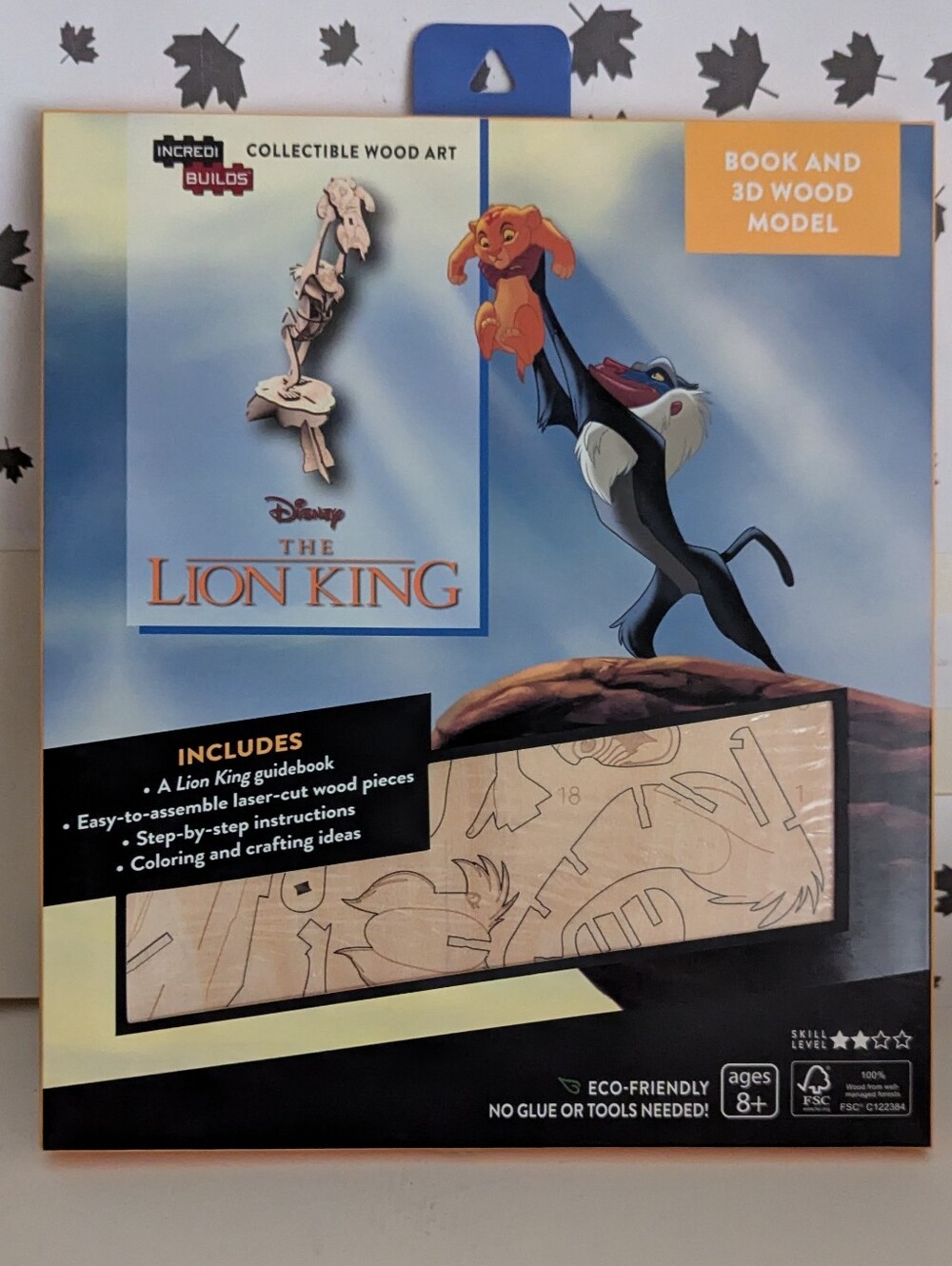 Incredi Builds Book and 3D Wood Models - The Lion King